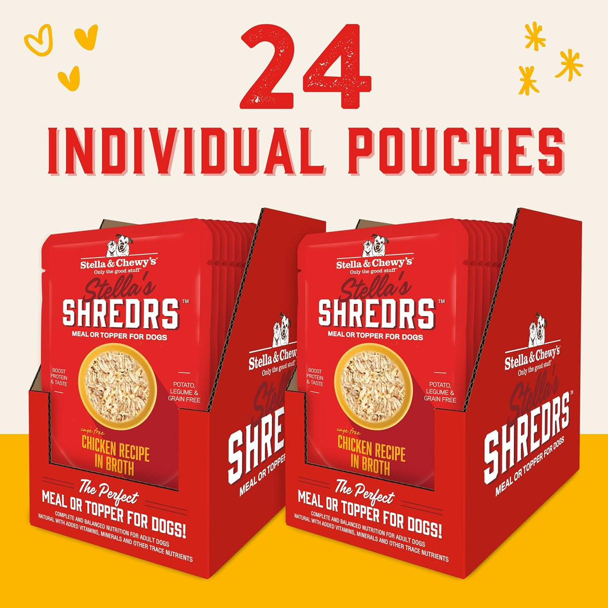 Premium Stella & Chewy's chicken dog food pouch