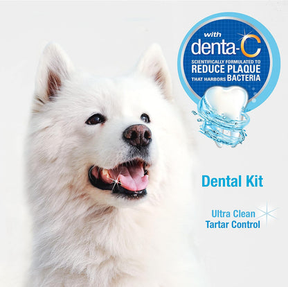 Denta-C logo and formula details on the premium Nylabone dog dental paste