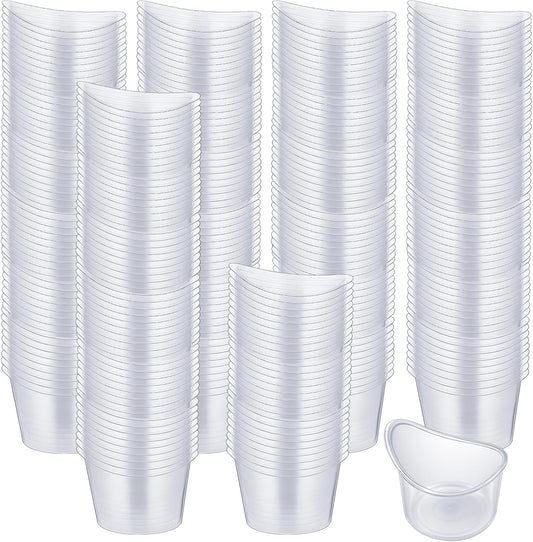 Dimeho disposable eye wash cups 500 count front view for sterile eye rinsing.