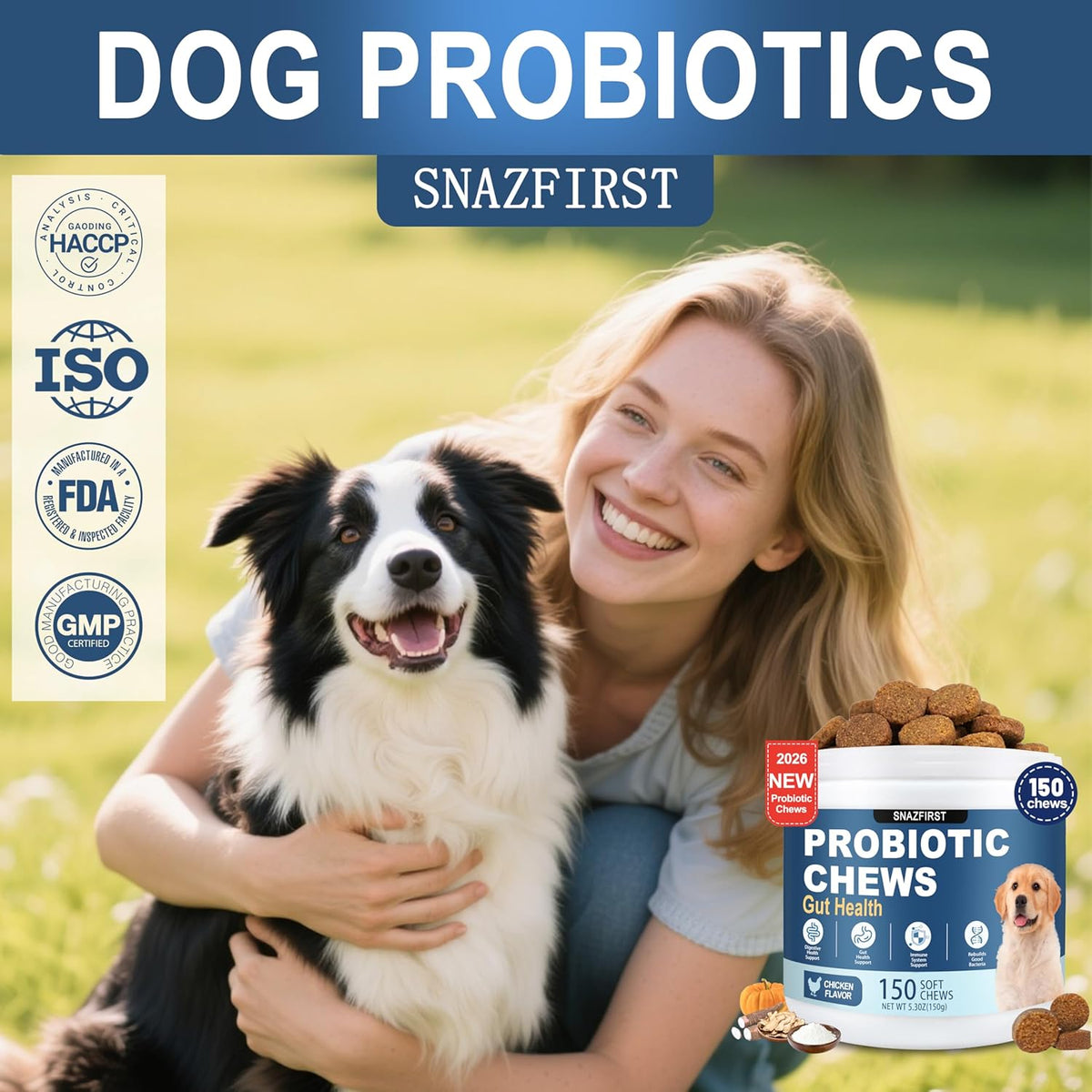 Drool Duke premium dog probiotics for itchy skin and yeast balance.