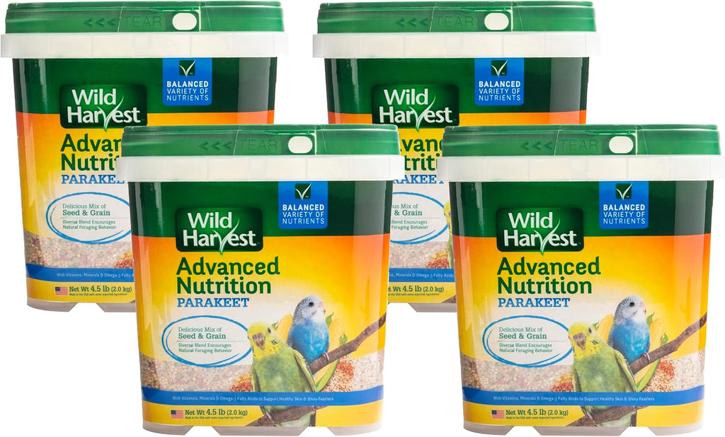 Wild Harvest 4.5 Pounds bird food bag with Color Amp formula logo