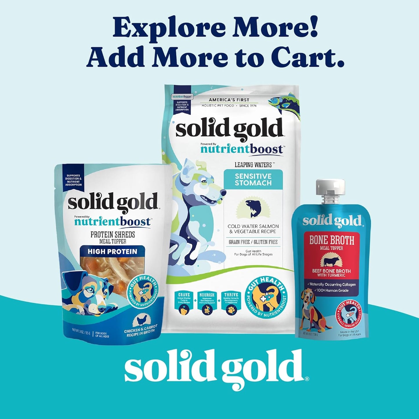 Solid Gold Air Dried Dog Food Toppers for Dry Food - Healthy Dog Treats w/Real Chicken & Superfoods - Serve as a Complete Meal, Topper or Treats - Supports Muscle Growth, Immunity & Digestion - 4oz - Image 9