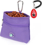 Dog Treat Pouch with Pet Training Clicker, Detachable Dog Puppy Training Treat Bag, 900D Oxford Cloth Magnetic Closure Small Dog Poop Bag Holder for Travel or Outdoor Use - Image 11