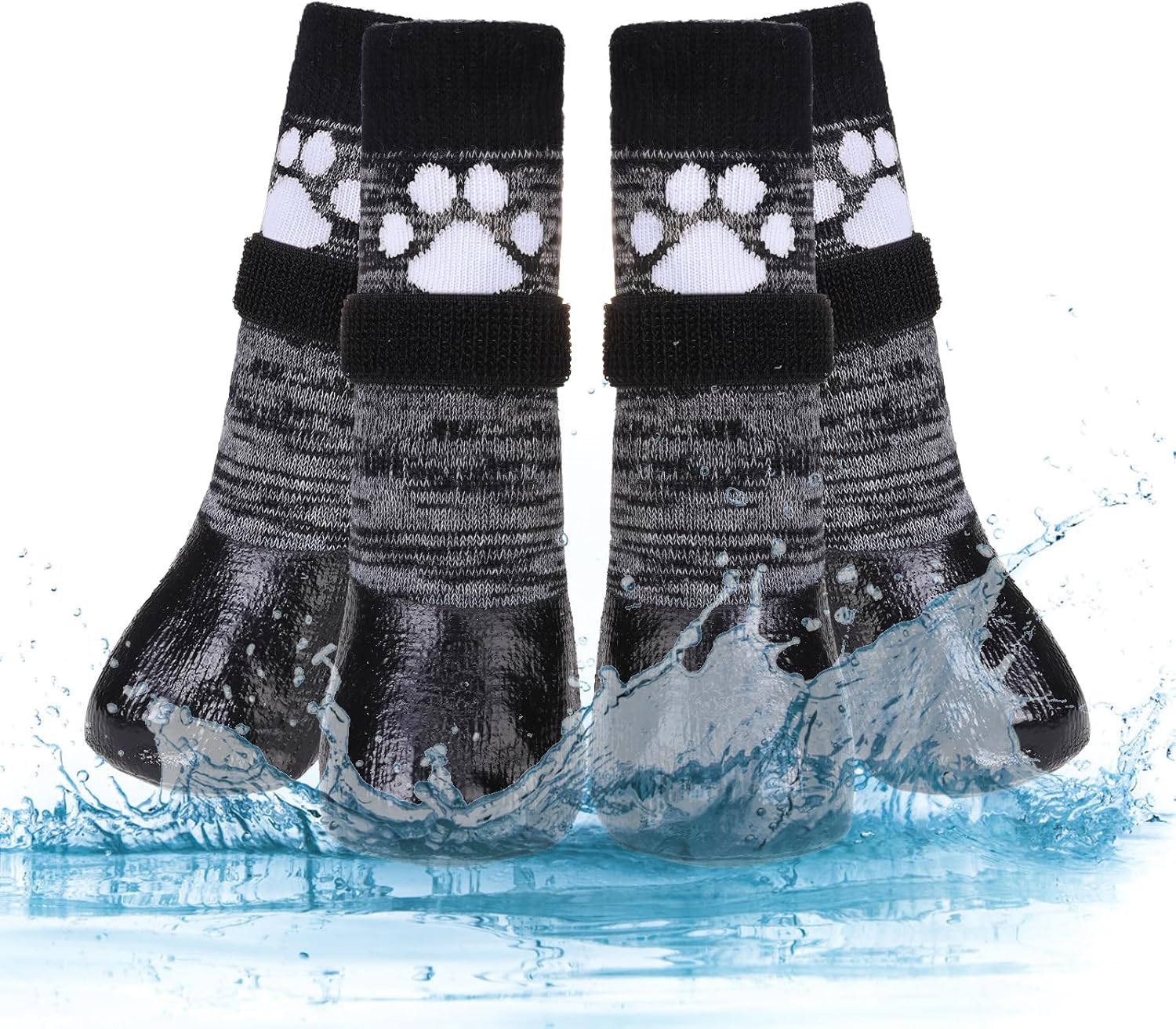 Kooltail anti-slip dog socks large front view with rubber sole