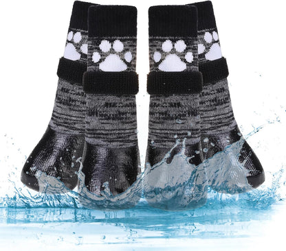 Kooltail anti-slip dog socks large front view with rubber sole