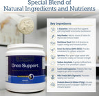 Rx Vitamins Onco Support dog and cat immune booster supplement packaging.