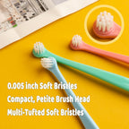 Ergonomic non-slip handle of E.M&S.T pet toothbrush