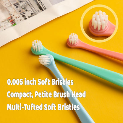 Ergonomic non-slip handle of E.M&S.T pet toothbrush