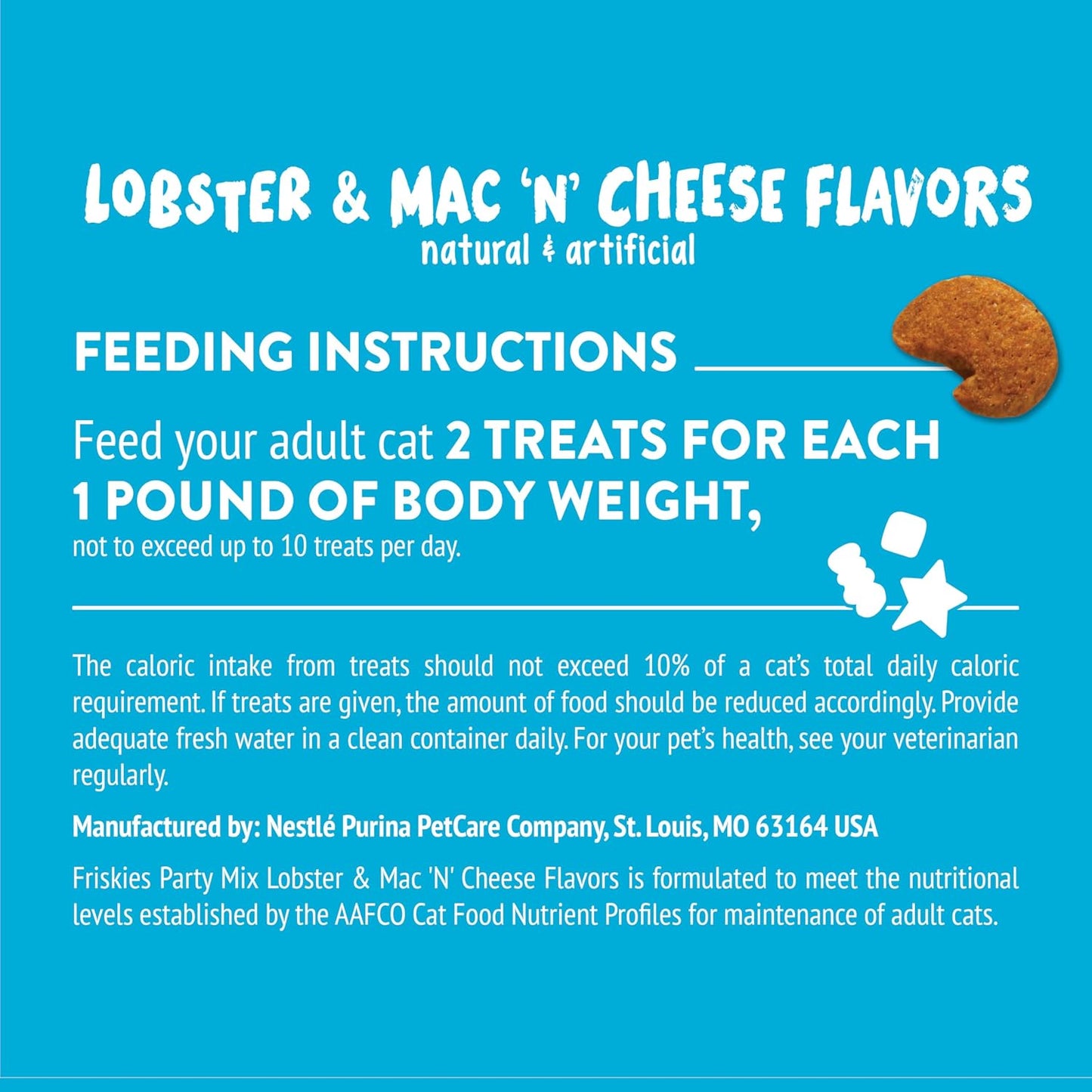 Purina Friskies Cat Treats, Party Mix Lobster & Mac 'N' Cheese Flavors - (Pack of 6) 6 oz. Pouches - Image 11