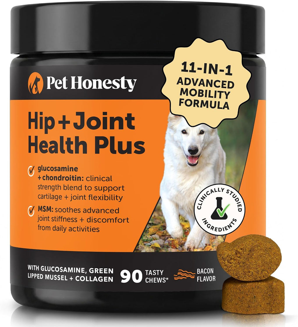 Senior Hemp Hip and Joint Supplement for Dogs - Glucosamine Chondroitin, MSM & Green Lipped Mussel - Relief for Joint Stiffness, Advanced Strength Mobility Support for Senior Dogs (Chicken, 90 Ct) - Image 12