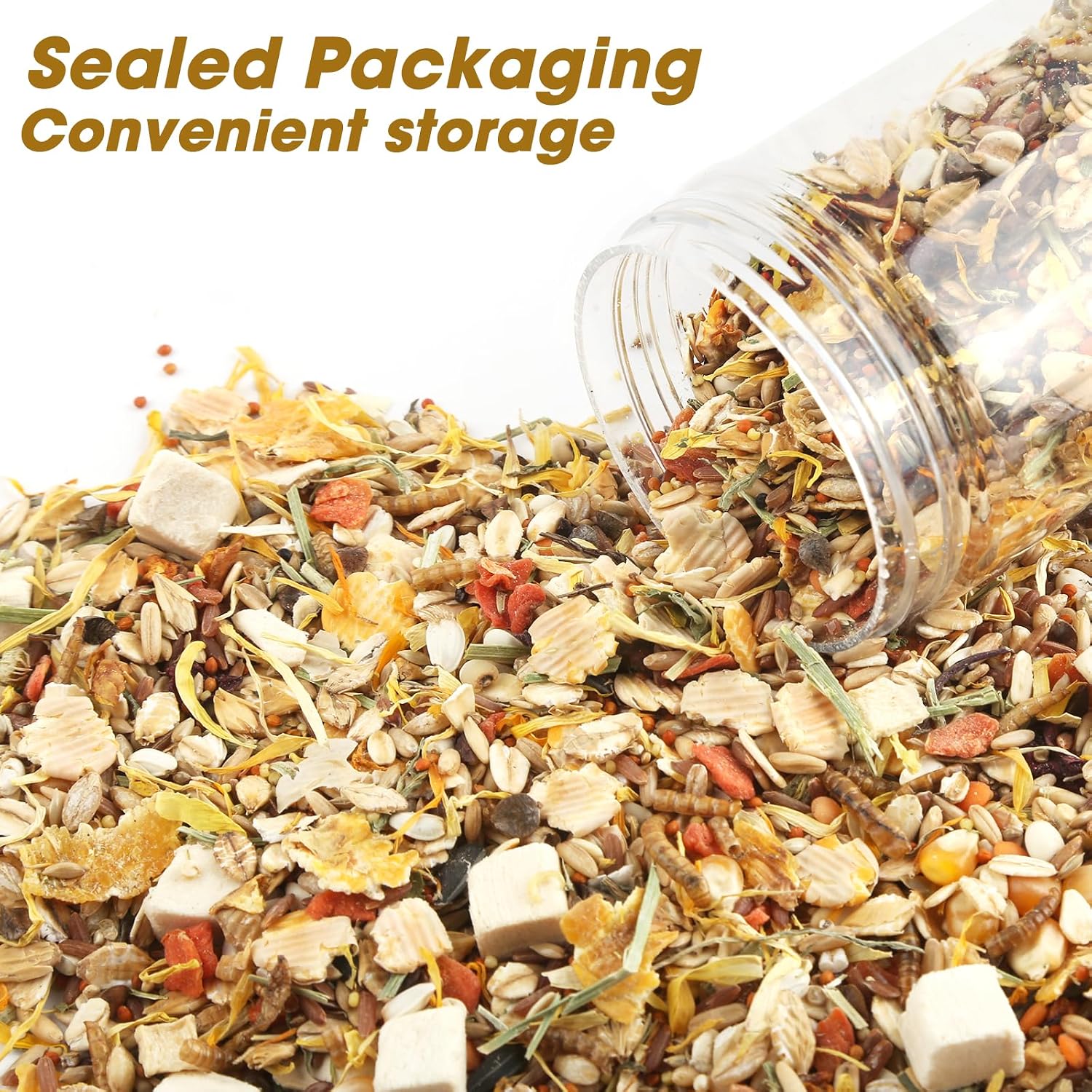 Abizoo small animal food highlighting premium ancient grains and nutrient fortified pellets.