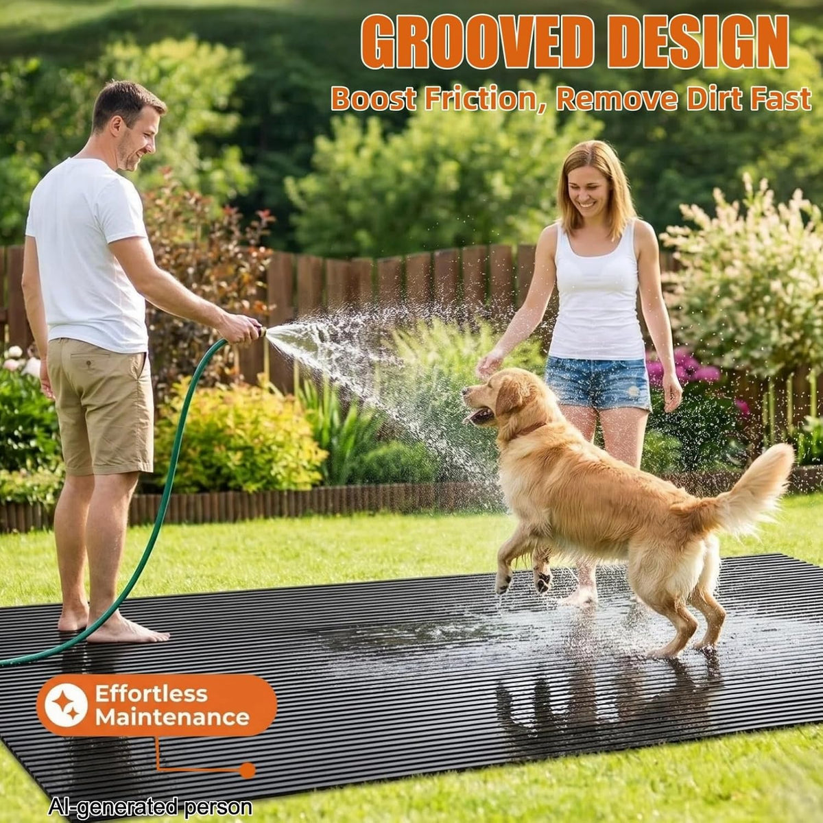Side profile of Aethycovi extra thick pet cage mat