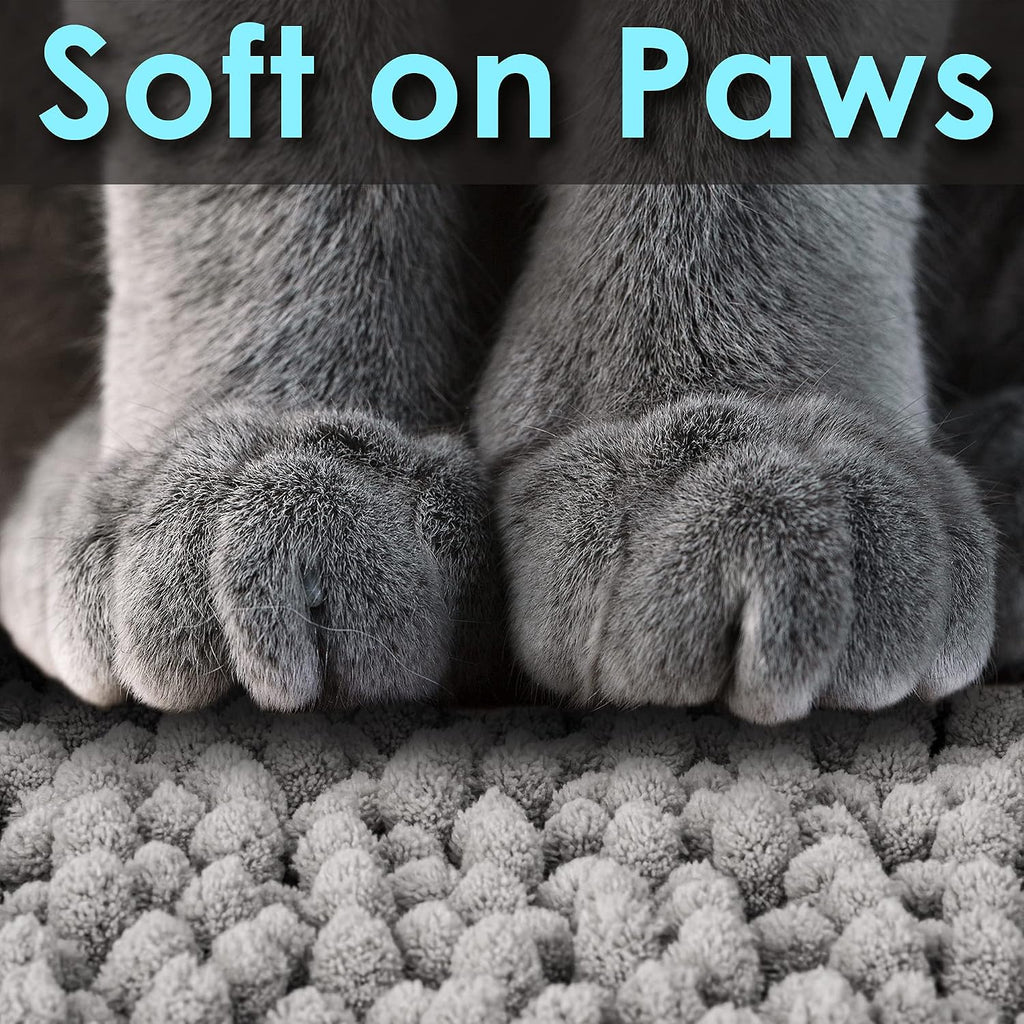 CatGuru machine washable pet litter mat folded view