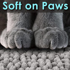 CatGuru machine washable pet litter mat folded view