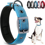 PetiFine Dog Collars for Medium Dogs, Neoprene Padded and Adjustable, Reflective Wide Heavy Duty Pet Collars with Durable Metal Belt Buckle for Walking, Red, M - Image 9