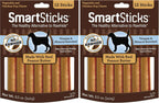 Dog enjoying a SmartBones SmartStick treat