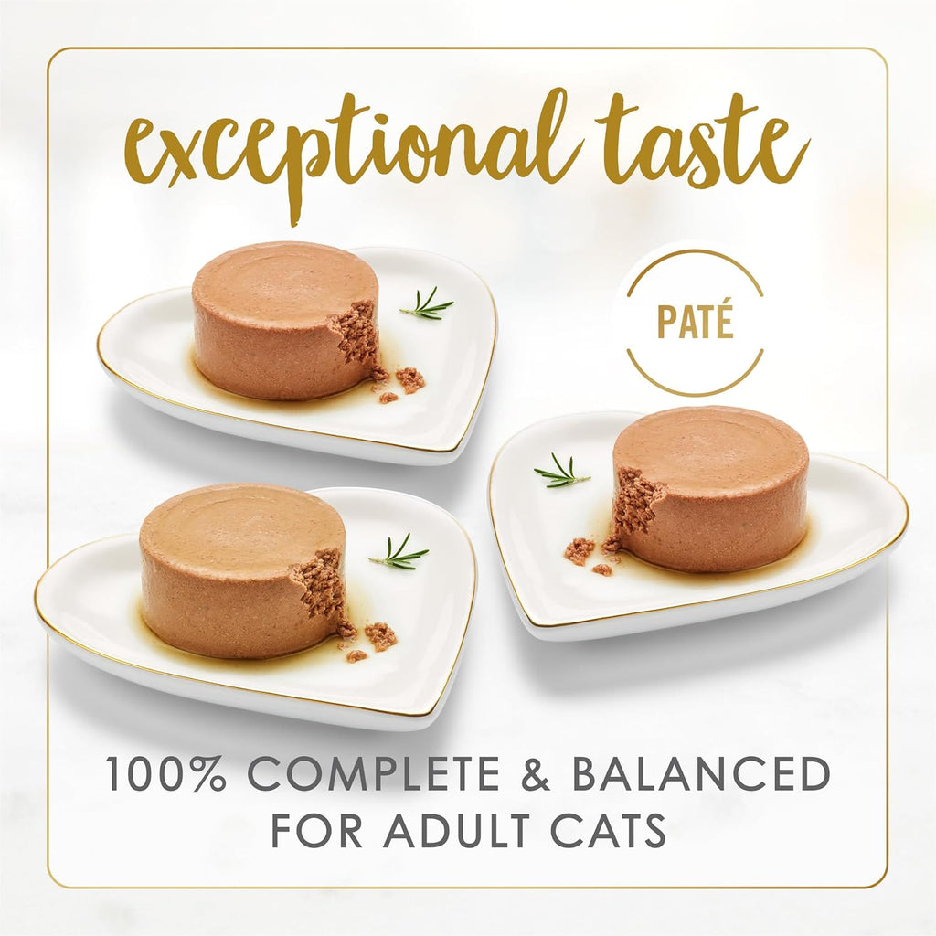 Close up of smooth pate cat food texture
