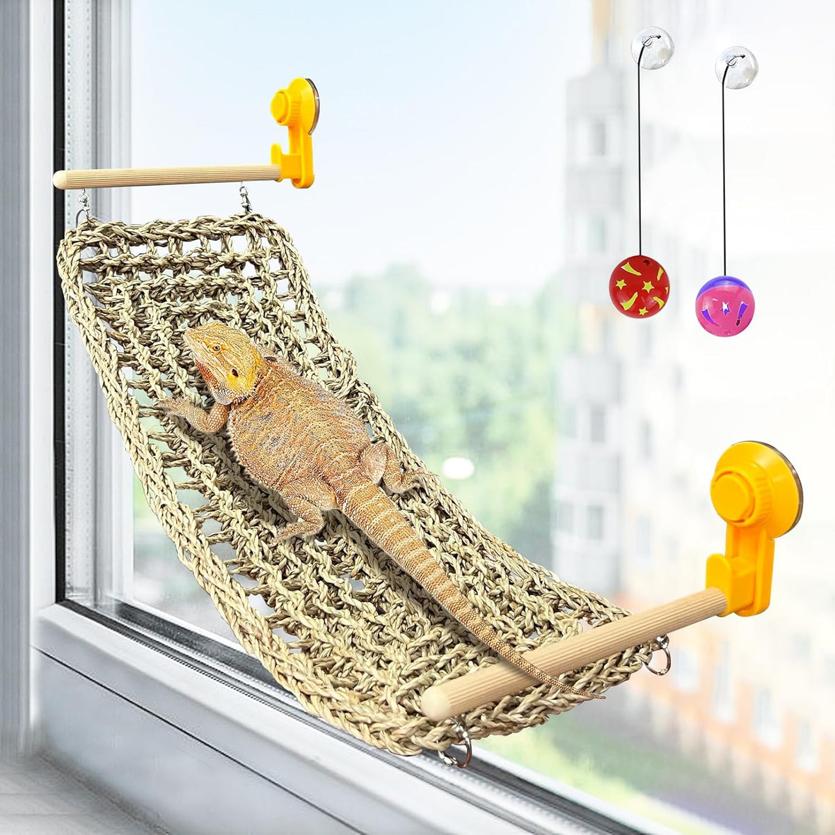 VCEPJH Natural Seagrass Lounger showing the premium imported quality for Indian reptile hobbyists