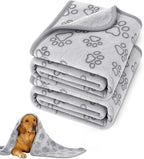 41" x 30" Dog Blankets for Medium Dogs, Cat, Premium Soft Dog Blankets for Small Dog Washable, Puppy Blanket Dogs Essentials for Puppies (Grey) - Image 10