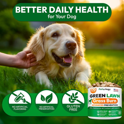 Side profile of Petsology lawn supplement container