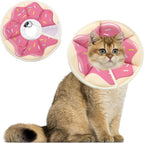 Soft Adjustable Cat Cone Collar, Comfortable Recovery Collar for Cats After Surgery (Dark Blue, Small) - Image 15