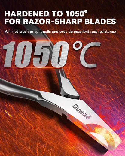 Duwize high carbon stainless steel grooming trimmers close up shot