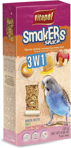Close up of A&E Cage Company bird snack texture and ingredients