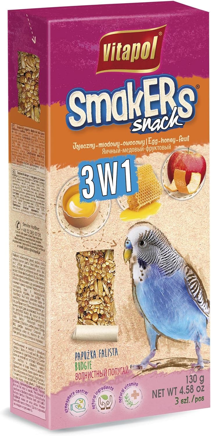Close up of A&E Cage Company bird snack texture and ingredients