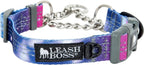 Leash Boss Martingale Collar for Dogs - Steel Chain | Reflective Nylon Dog Collar for Large Dogs, Medium and Small Dogs | No Pull Pet Training Collar Small - Image 15