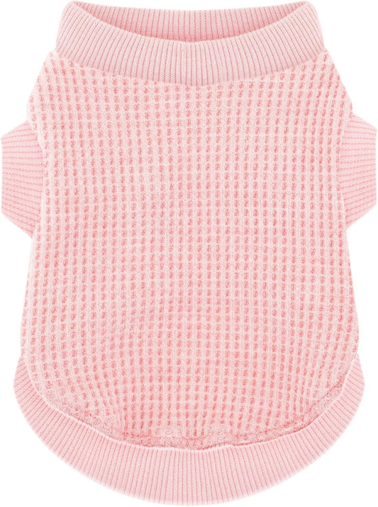 Paiaite pink stretchable dog shirt front view