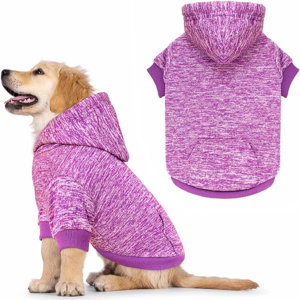 Dog Sweaters for Large Dogs Dog Hoodie Fleece Sweater Soft Clothes Sweatshirt with Pocket Hoodie for Large Dogs(Black&XXL) - Image 14