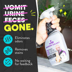 USA imported Jackson Galaxy pet mess cleaner system on white background