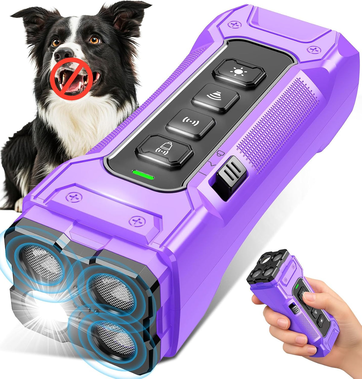 Zahawei ultrasonic dog bark deterrent device front view