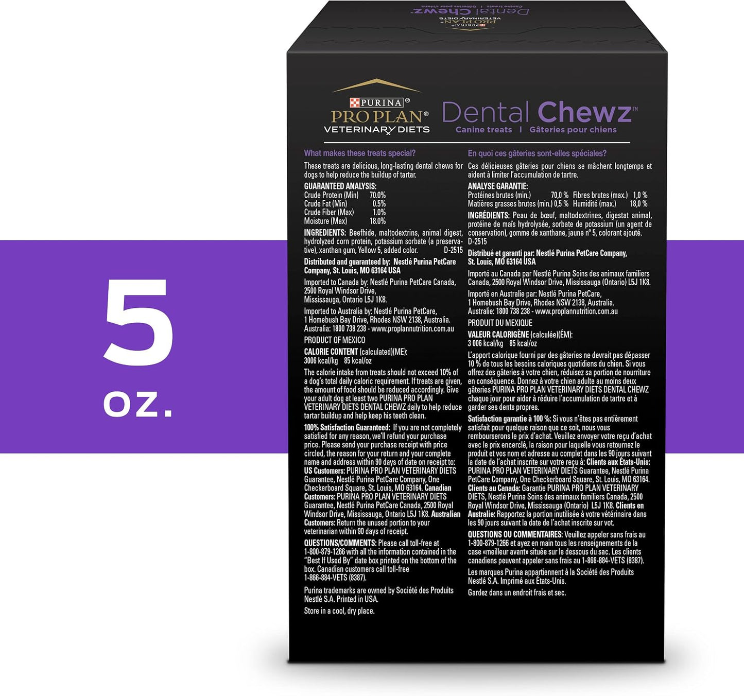 Pro Plan Veterinary Diets Dental Chewz treats arranged on surface