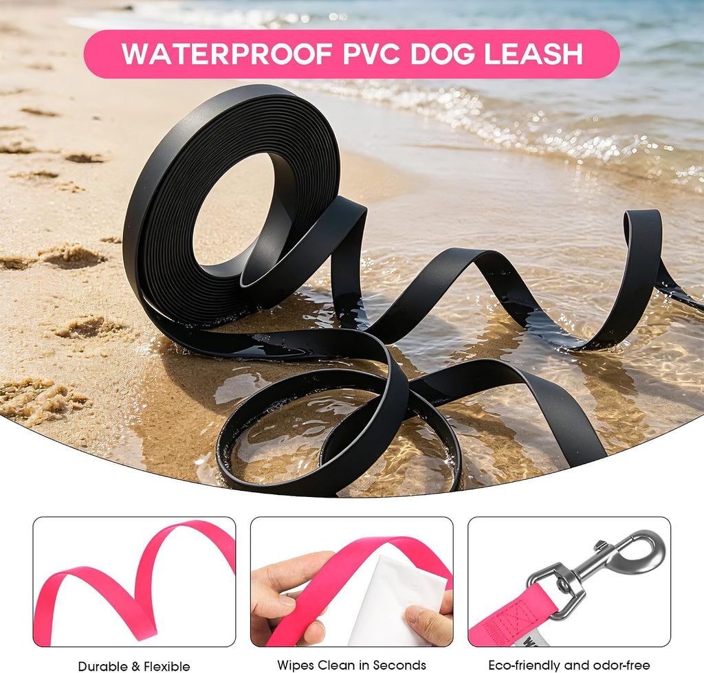 Heavy duty zinc alloy 360 degree rotating buckle on a pink dog lead.