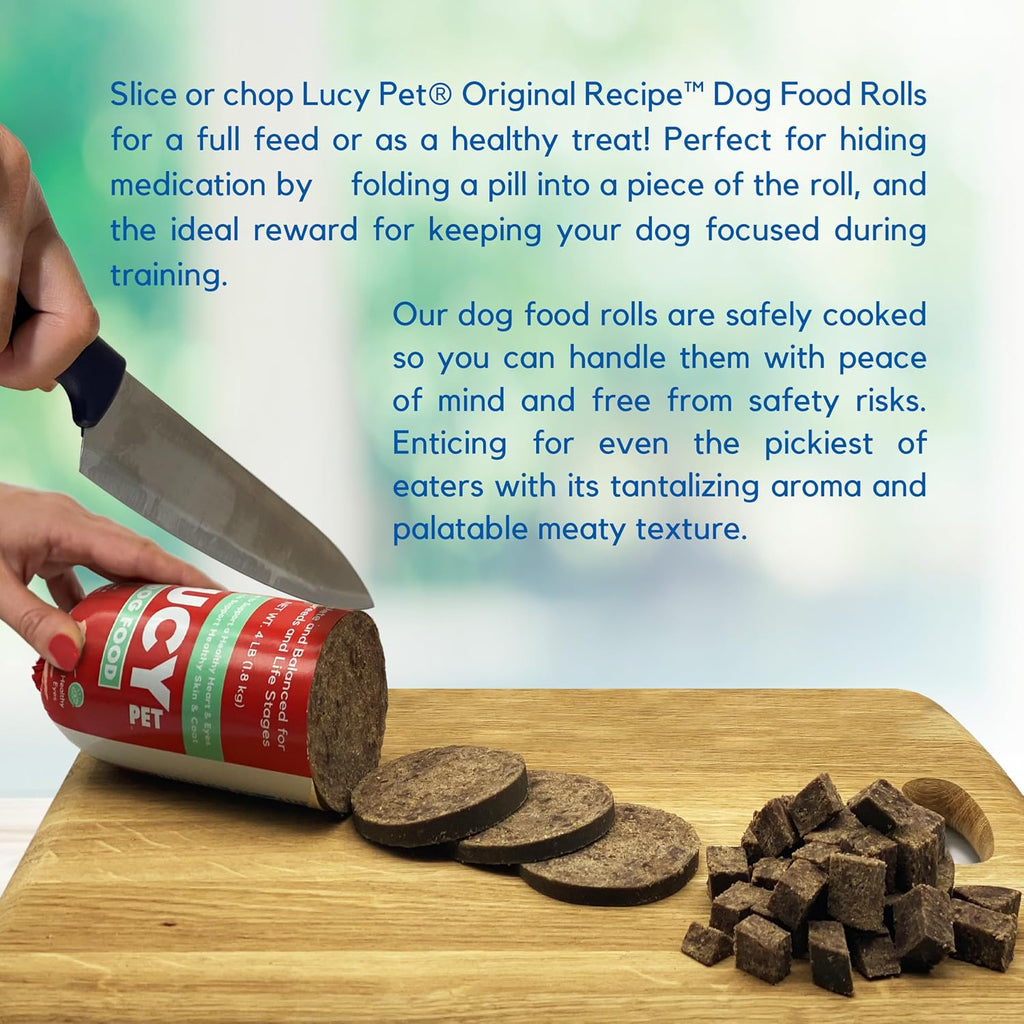 Lucy Pet Products beef formula roll nutritional information