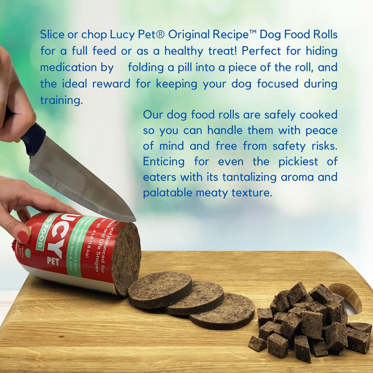 Lucy Pet Products beef formula roll nutritional information