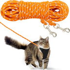 Petpmeee reflective long cat leash front view