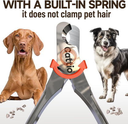 Close up of razor sharp blades on Cattio dog nail clippers