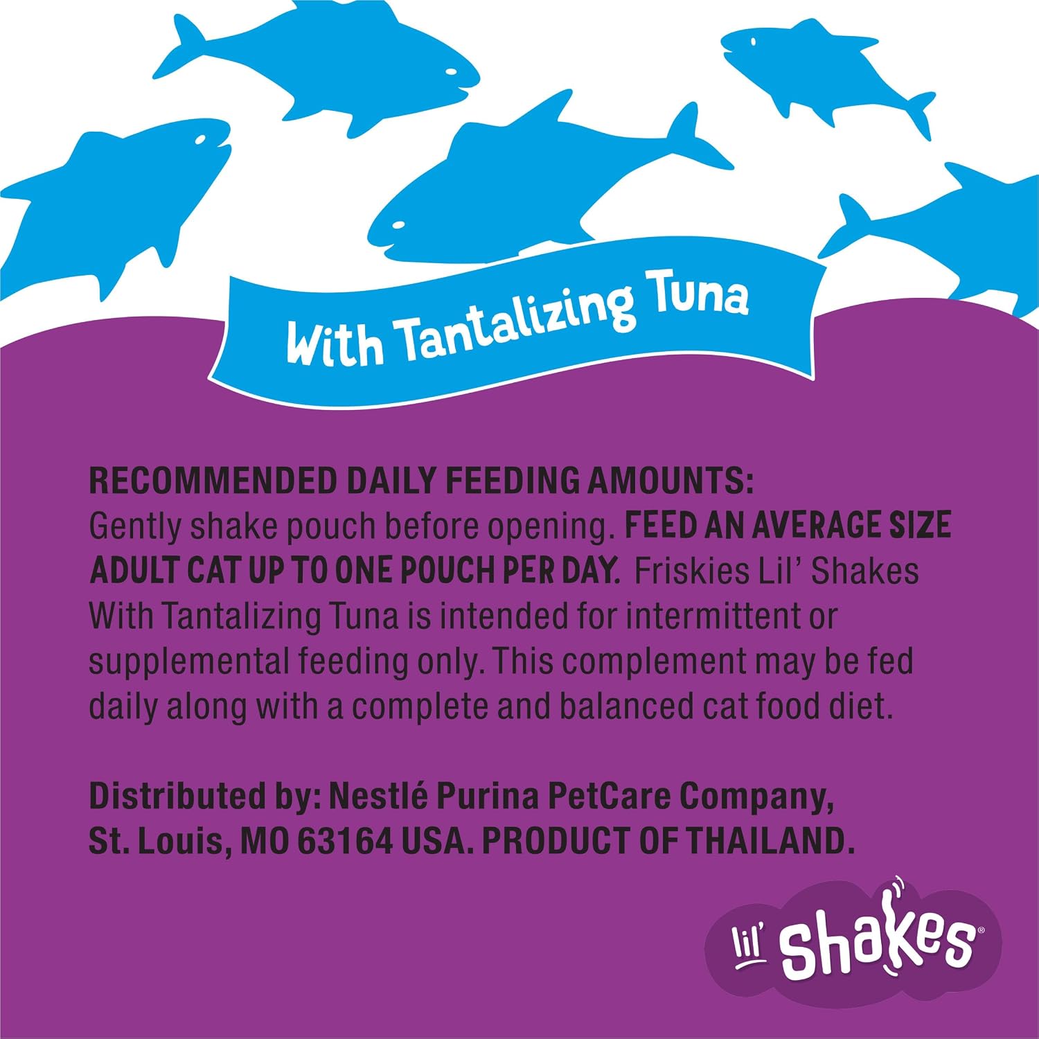 Purina Friskies Pureed Cat Food Topper, Lil' Shakes With Tantalizing Tuna Lickable Cat Treats - (Pack of 16) 1.55 oz. Pouches - Image 11