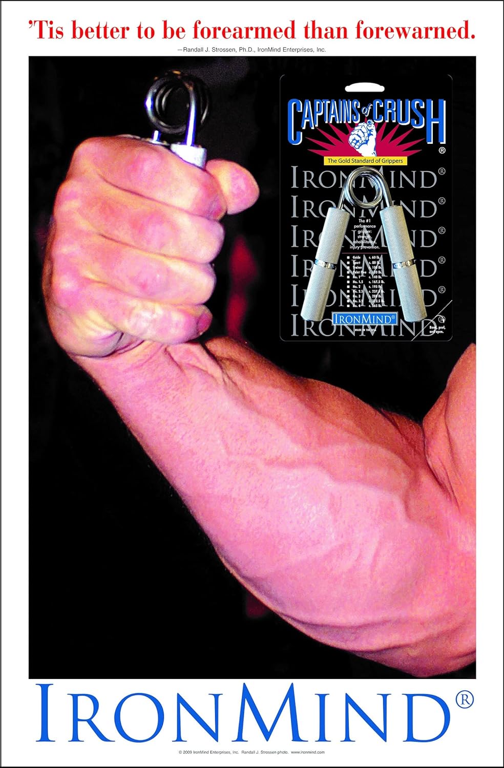 IronMind hand strengthener sport variant being held to demonstrate non slip texture