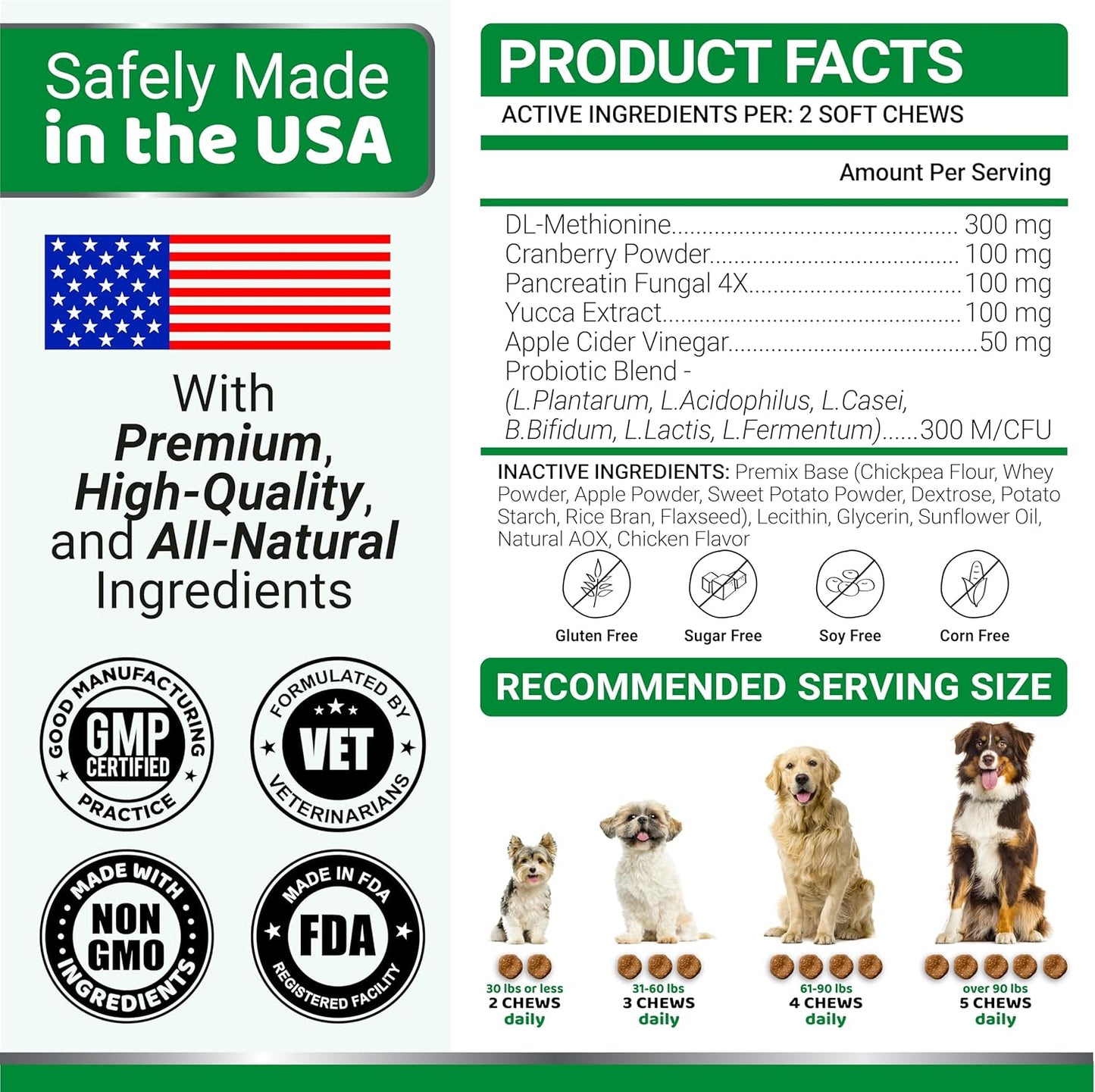Side view of Yuma's Dog Urine Neutralizer bottle branding