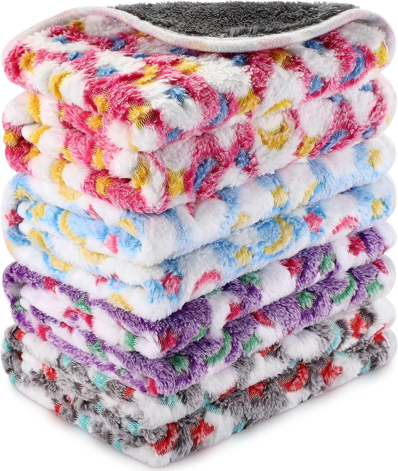 Folded Reginary star pattern pet mats set of four