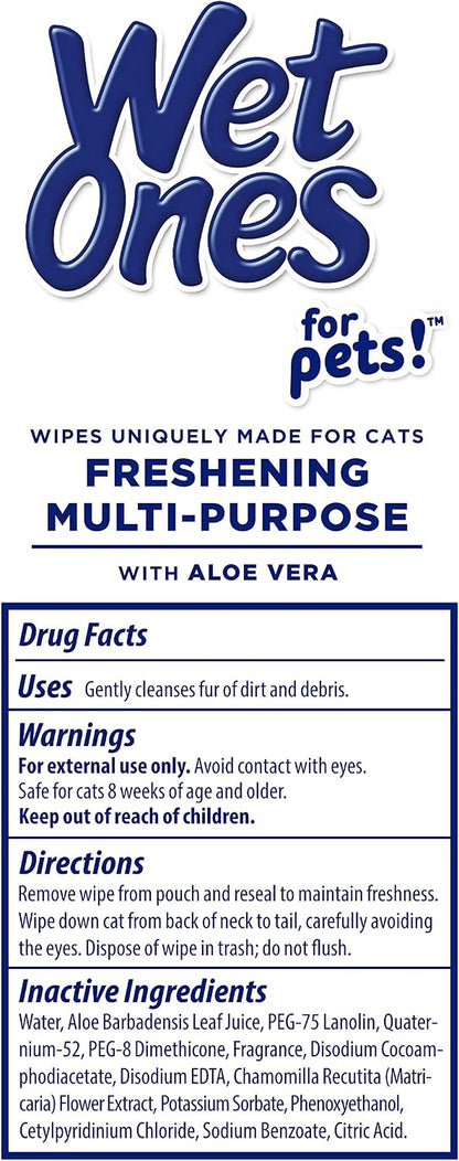 Authentic USA imported daily hygiene wipes for cats and kittens