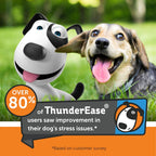 Sixty milliliter bottle of ThunderEase pheromone spray powered by ADAPTIL for dogs