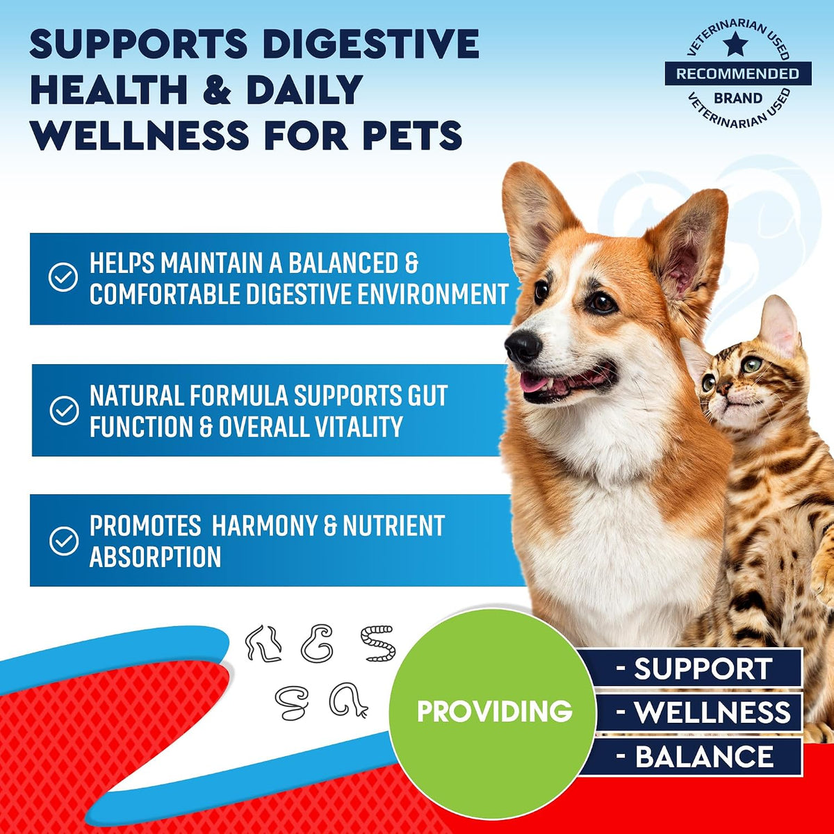 Beloved Pets Dewo herbal cleanse liquid supplement for pet gut health.
