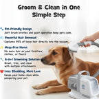 Pawsest all in one pet grooming kit showing the deshedding tool and slicker brush
