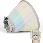 Supet Soft Cat Cone Collar to Stop Licking, Breathable Mesh Cone with Waterproof Liner Recovery Collar, for Kitten, Comfortable Elizabethan Alternative for Spay Neuter Grooming (M) - Image 12
