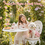 BAOBICUTE authentic imported pink strawberry dress on small puppy model