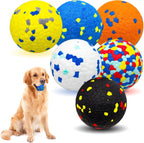 Cheodin 6 Pack Indestructible Dog Tennis Balls front view